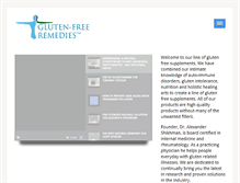 Tablet Screenshot of glutenfreeremedies.com